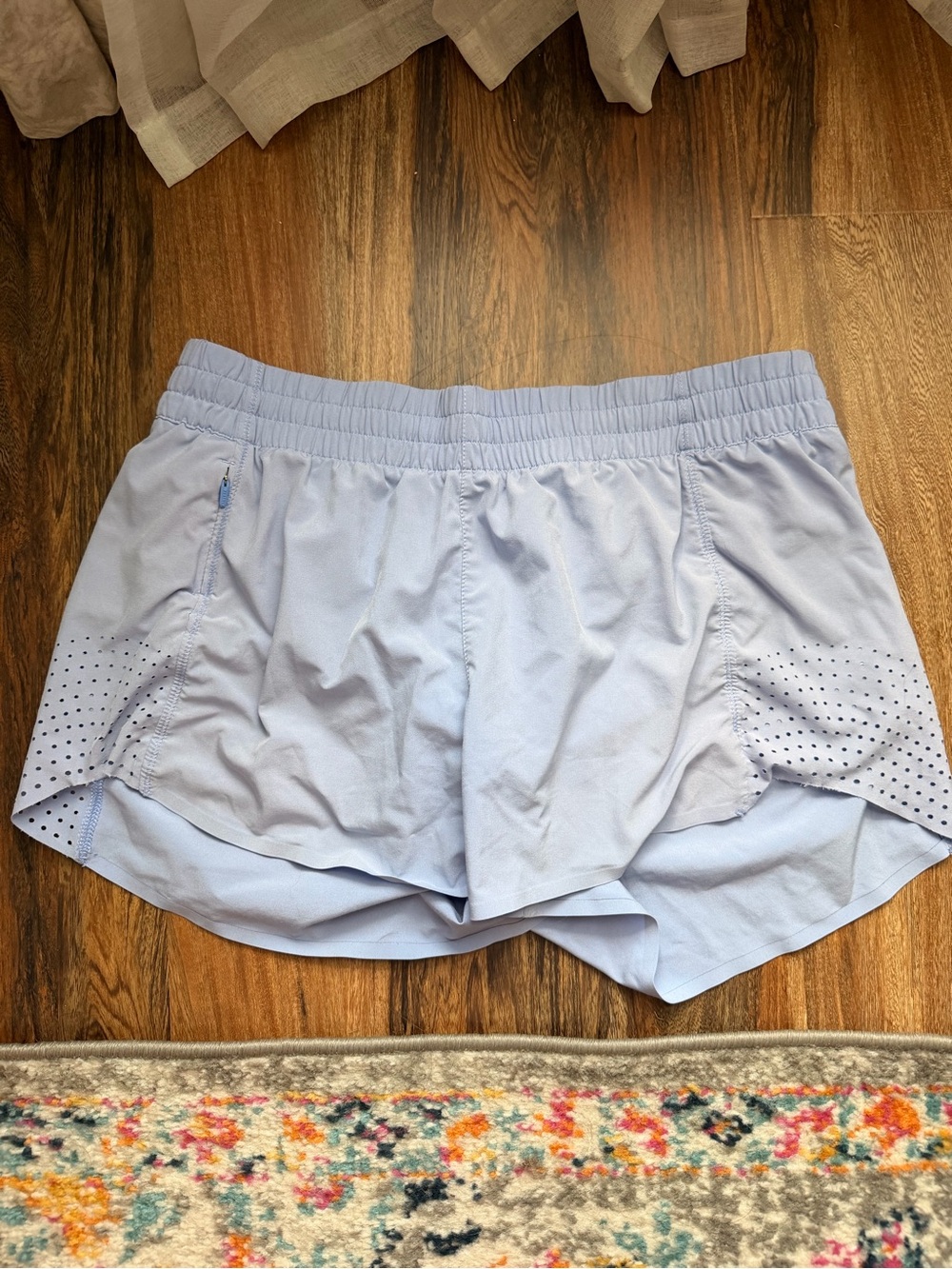 Athleta Light Blue Athletic Running Shorts